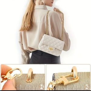 Polished Gold-tone 47 inch Crossbody Chain Nonbranded